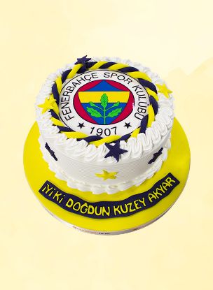 Fenerbahçe Resimli Yuvarlak Pasta