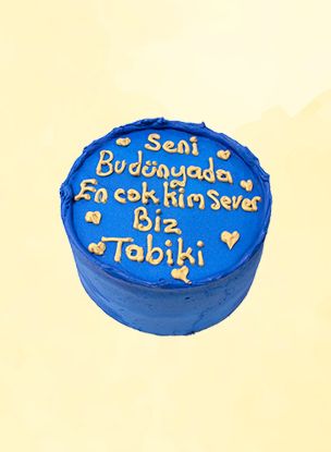 Bento Konuşan Doğum Günü Mavi Pasta